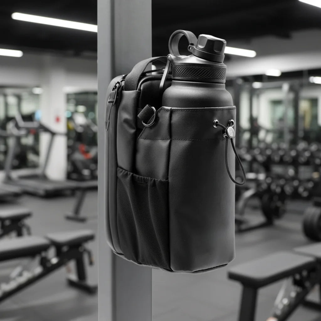 Ultimate Magnetic Water Bottle Holder - Portable Gym Bag for Active Lifestyles