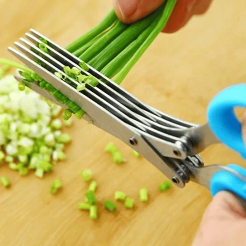 5 Blade Kitchen salad Scissors - Effortless Chopping made Easy!