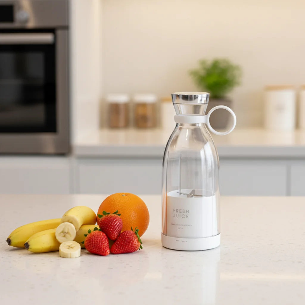 Portable USB Rechargeable Blender - Perfect for Smoothies and Juices On-the-Go!
