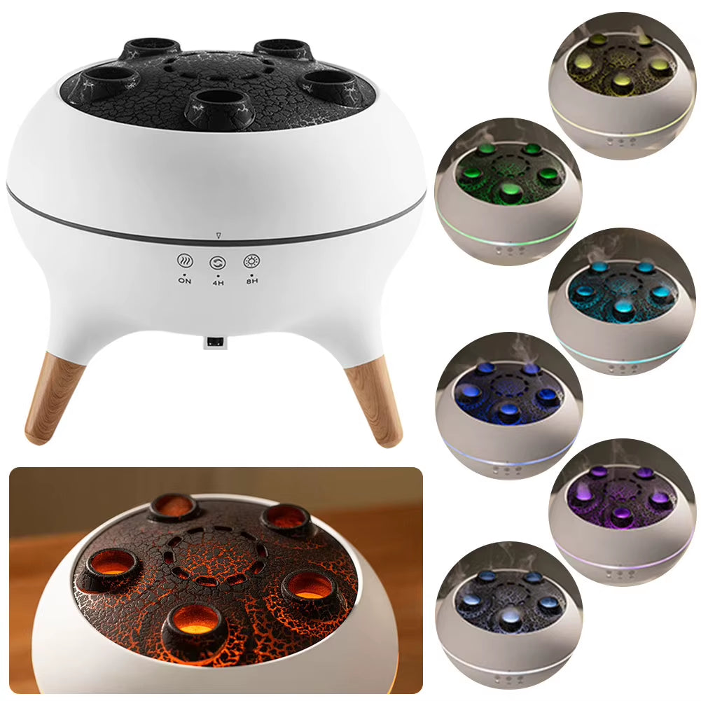Dynamic Jellyfish Air Humidifier Essential Oil Diffuser with Colorful Night Lights Aromatherapy Diffuser for Home Bedroom Office